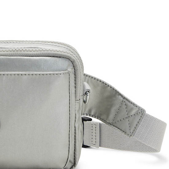 Kipling Abanu Multi Metallic Convertible Crossbody Bag Vesker Sølv | NO 1176KO